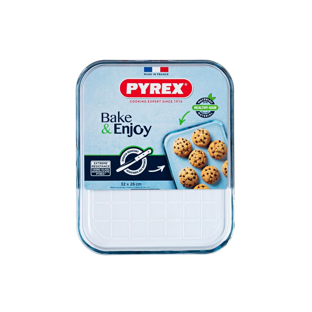 Pyrex Glass Baking Tray 350 x 260 x 20mm Advantage Catering Equipment