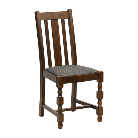 Thame Dining Chair in Vintage Wood with Shetland Smoke Seat (6 Pack)