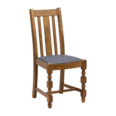 Thame Dining Chair in Weathered Oak with Shetland Scarlett Seat (6 Pack)