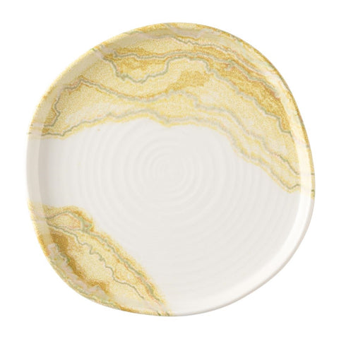 Churchill Tide Gold Organic Walled Plates 255mm (Pack of 6)