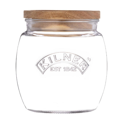 Kilner Universal Jar with Acacia Wooden Lid 850ml