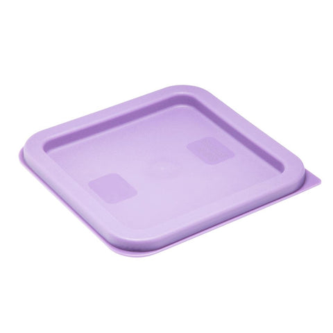 Hygiplas Square Food Storage Container Lid Purple Small