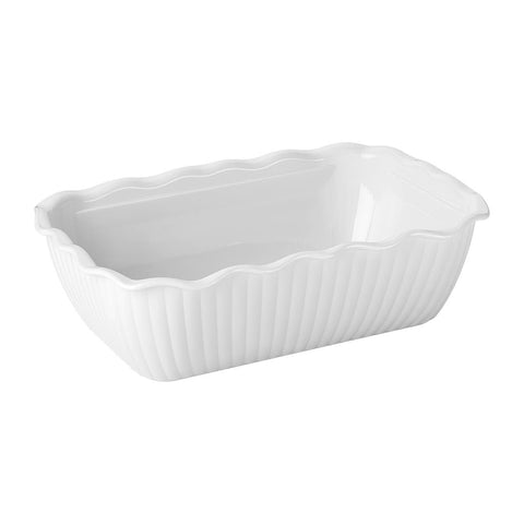 Olympia Kristallon Medium Salad Crock - White