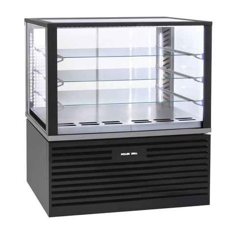 Roller Grill Free Standing Heated Display Cabinet Black FSH1200