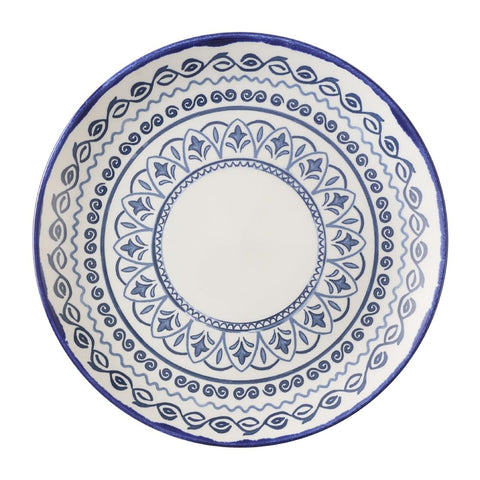 Dudson Harvest Moresque Coupe Plates Blue 222mm (Pack of 12)