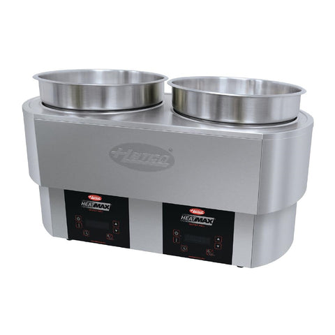 Hatco Heatmax 2x 10Ltr Round 2x10Ltr Heated Well Counter Top Double Well RHW2-2