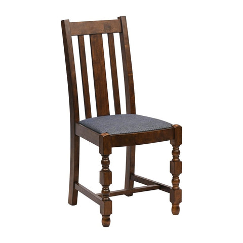 Thame Dining Chair in Vintage Wood with Shetland Sea Seat (6 Pack)