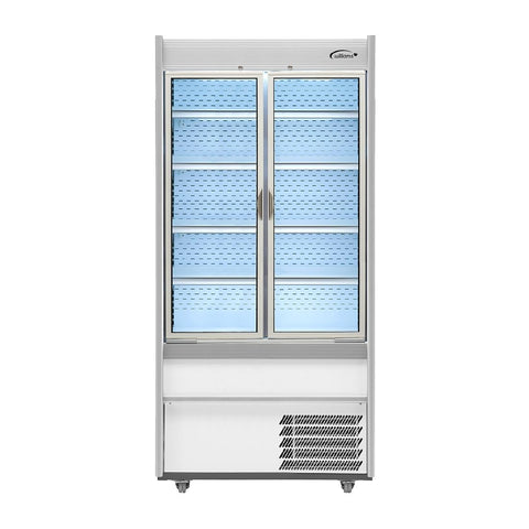 Williams M-Series Gem Multideck Fridge White with Hinged Front Door M100-WCD-HFD