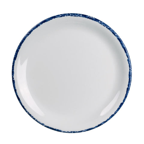 Steelite Blue Dapple Coupe Plates 203mm (Pack of 6)