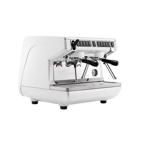 Nuova Simonelli Appia Compact 2 Group Coffee Machine with Autosteam Wand White