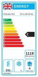 Sterling Pro Green SPI-6-200-30-NS 600mm Deep Stainless Steel 3 Door Counter