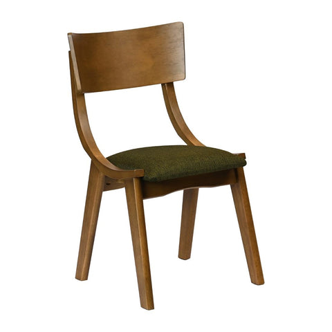 Chelsea Dining Chairs in Weathered Oak with Shetland Forest Seats (6 Pack)