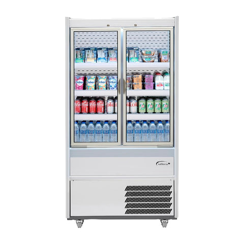 Williams Slimline Gem Multideck Fridge White with Hinged Front Door R100-WCD-HFD