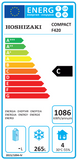 Hoshizaki Compact F420R C DR G U 343 Ltr Single Door Upright Freezer
