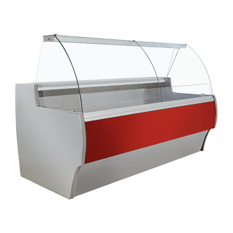 Zoin Barkly Serve Over Counter White with Red Trim 2500mm