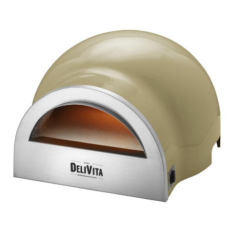 Delivita Dual Fuel Gas Oven Olive Green