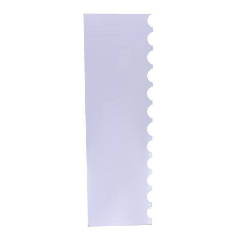 PME Side Scraper Patterned Acrylic Scallop 255mm