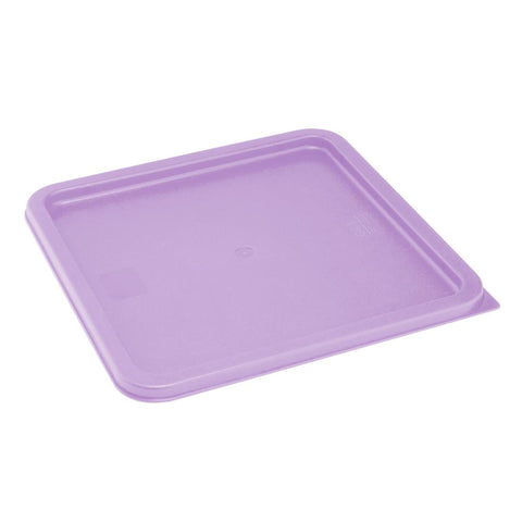 Hygiplas Square Food Storage Container Lid Purple Large