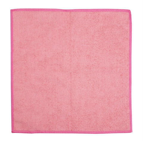 Jantex Microfibre Cloths Pink (Pack of 5)