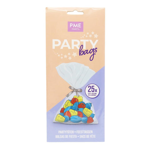 PME Party Bags with Silver Ties (Pack 25)