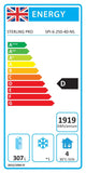 Sterling Pro Green SPI-6-250-40-NS 600mm Deep Stainless Steel 4 Door Counter