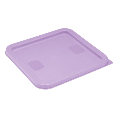 Hygiplas Square Food Storage Container Lid Purple Medium