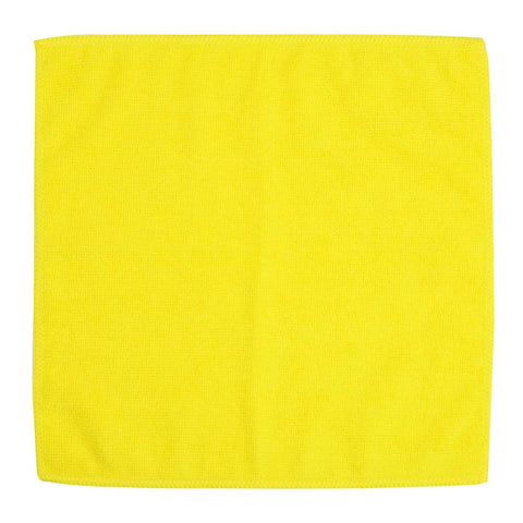 Jantex Microfibre Cloths Yellow (Pack of 5)