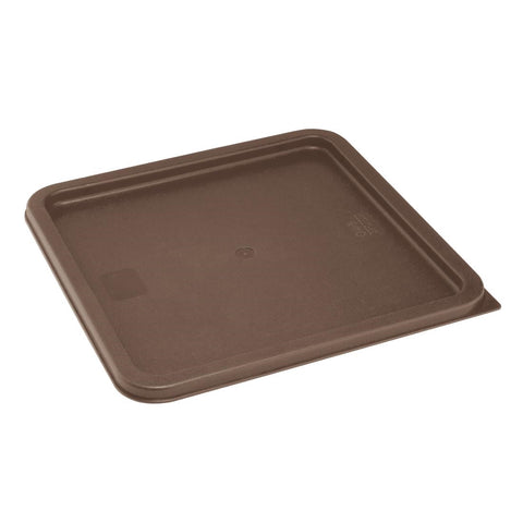 Hygiplas Square Food Storage Container Lid Brown Large