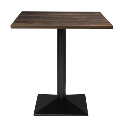 Bolero Complete Table Square Dark Wood Effect 700mm