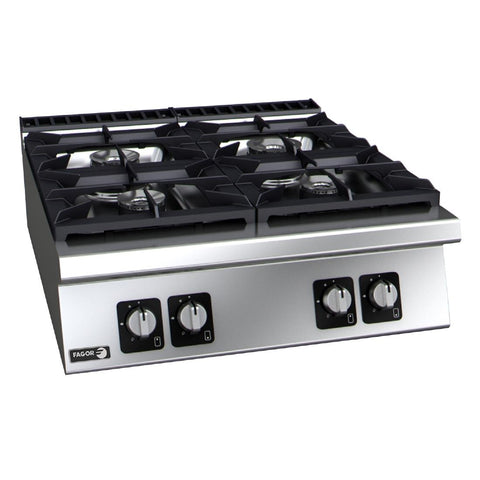 Fagor 900 Series 4 Burner Countertop High Power Gas Hob 28.7kW