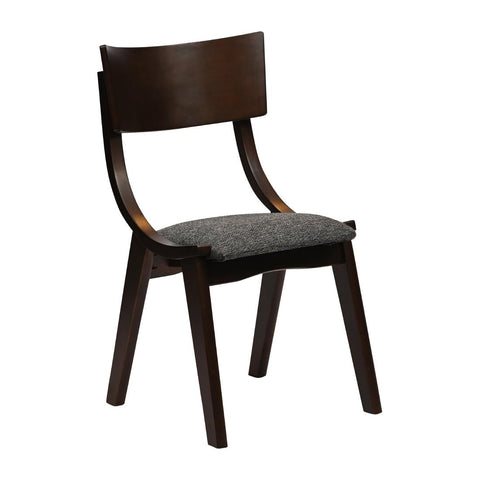 Chelsea Dining Chairs in Dark Walnut with Shetland Smoke Seats (6 Pack)