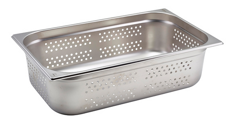 Genware GNP11-150 Perforated St/St Gastronorm Pan 1/1 - 150mm Deep