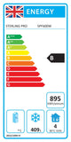 Sterling Pro Cobus SPF600W Solid Door White Upright Freezer, 580 Litres