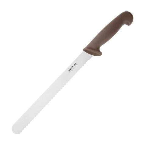 Hygiplas Slicer Serrated Brown 24.8cm