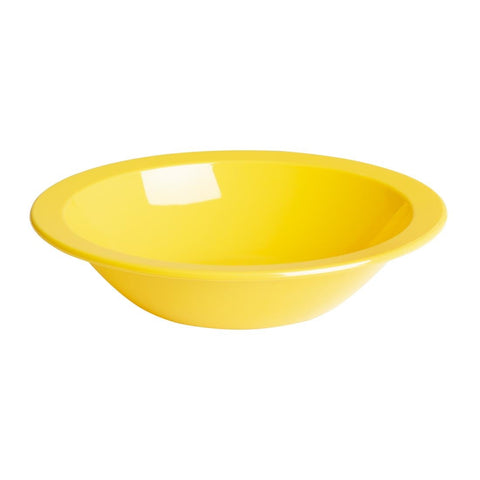 Olympia Kristallon Polycarbonate Bowls Yellow 172mm (Pack of 12)