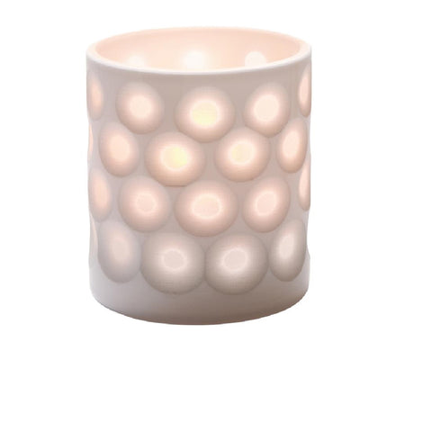 Hollowick Boutique Dots Porcelain Votive 73mm x 80mm (Pack of 12)