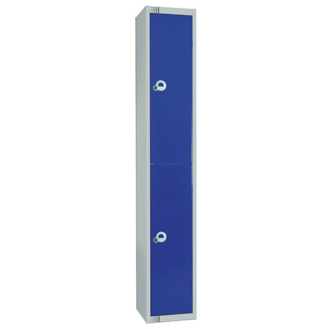 Elite Double Door Camlock Locker Blue
