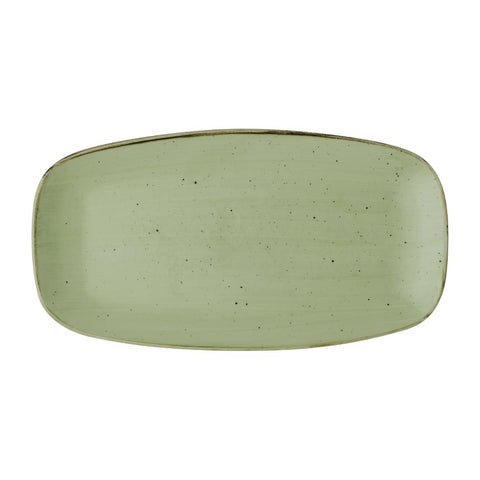 Churchill Stonecast Sage Green Chefs' Oblong Plate 355mm (Pack of 6)