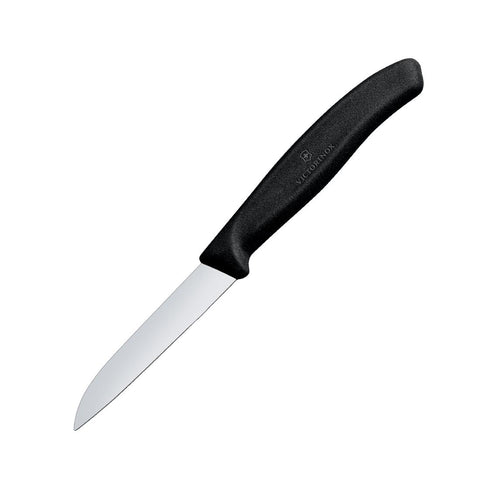 Victorinox Paring Knife Straight Blade Black 8cm