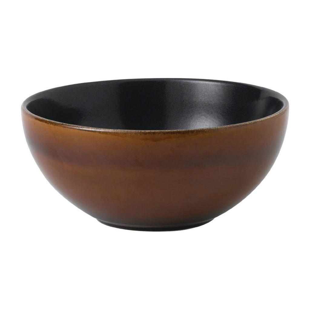 Churchill Nourish Noodle Bowl Cinnamon Brown Two Tone 183mm (Pack of 6 ...