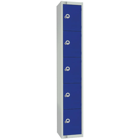 Elite Five Door Electronic Combination Locker Blue