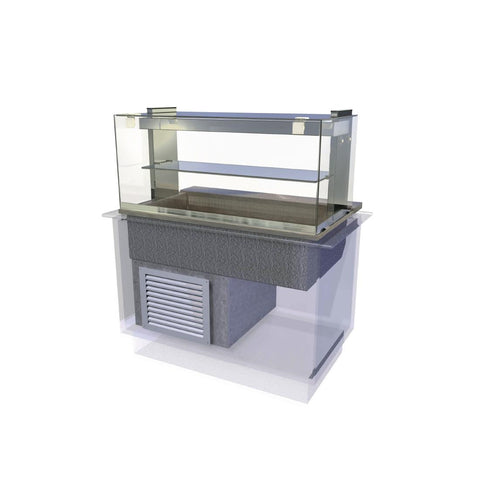 Kubus Drop In Chilled Deli Serve Over Counter 1525mm KCDL4HT