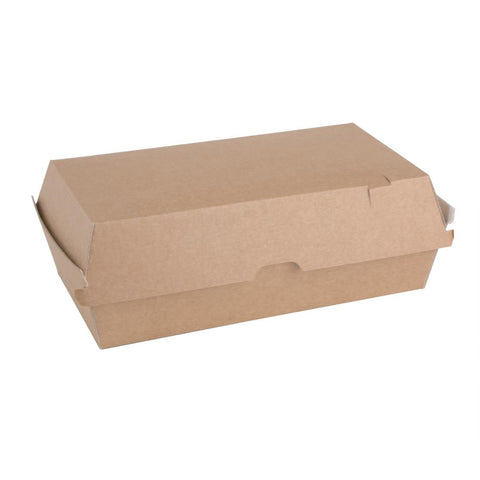 Fiesta Compostable Kraft Food Boxes Large 204mm (Pack of 100)