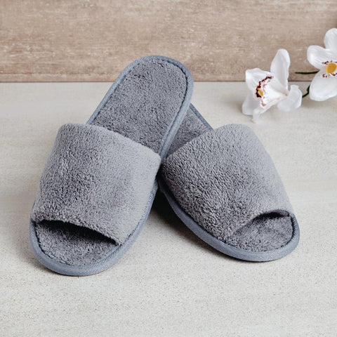 Comfort Vienna Open Toe Slippers Grey