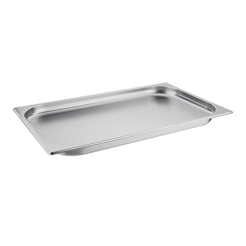 Vogue Stainless Steel 1/1 Gastronorm Tray 20mm