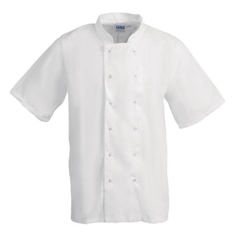 Whites Boston Unisex Short Sleeve Chefs Jacket White L