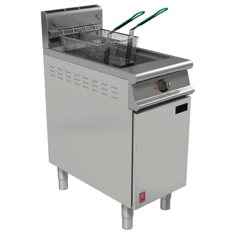 Falcon Dominator Single Tank Twin Basket Free Standing Natural Gas Filtration Fryer G3840F