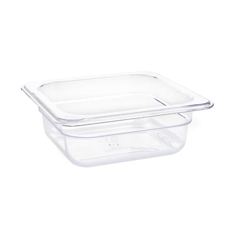 Vogue Polycarbonate 1/6 Gastronorm Container 65mm Clear