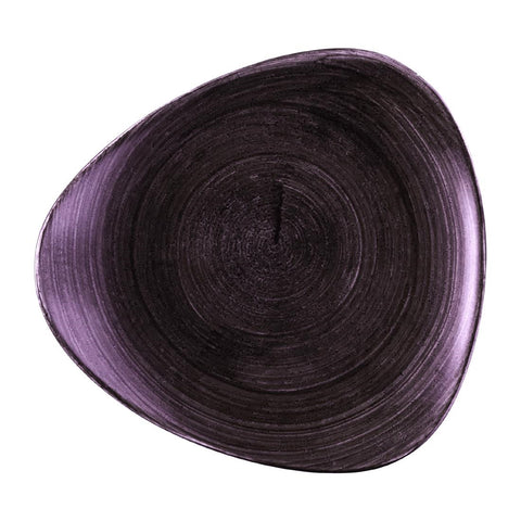 Churchill Stonecast Patina Deep Purple Triangle Plate 229mm (Pack of 12)