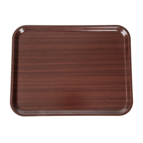 Cambro Capri Laminate Canteen Tray Mahogany 430mm